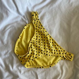 Yellow polka dot bikini bottoms
